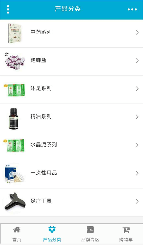 掌上沐足桑拿用品