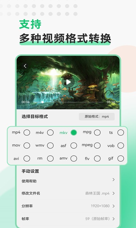 视频格式转换